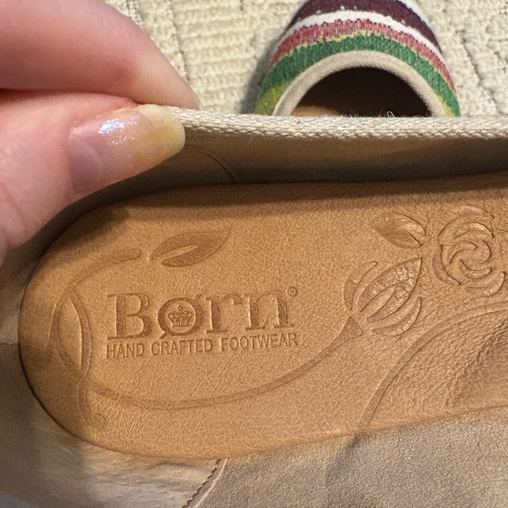 Born Multicolor Striped Women's Flats Size 9.5 - Picture 6 of 8
